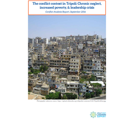 The Conflict Context in Tripoli: Chronic Neglect, Increased...