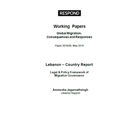 Legal and Policy Framework of Migration Governance