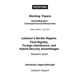 Lebanon’s Border Regime: Fluid Rigidity, Foreign ...
