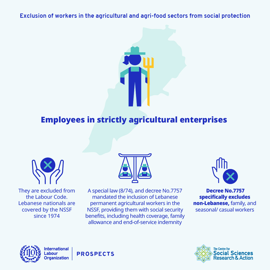 Exclusion of workers in the agricultural and agri-food sectors from social protection