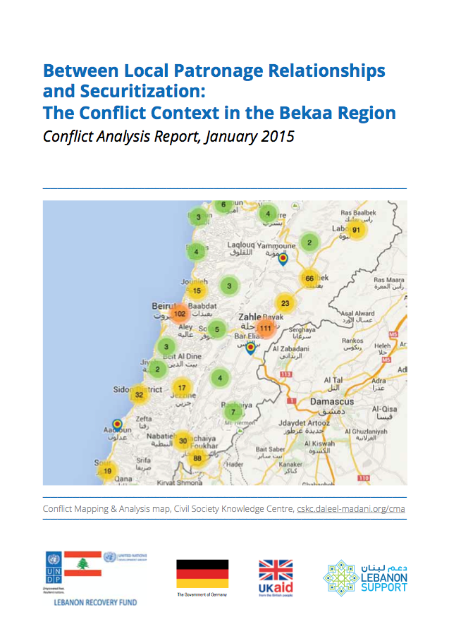 Between Local Patronage Relationships and Securitization: The Conflict Context in the Bekaa Region