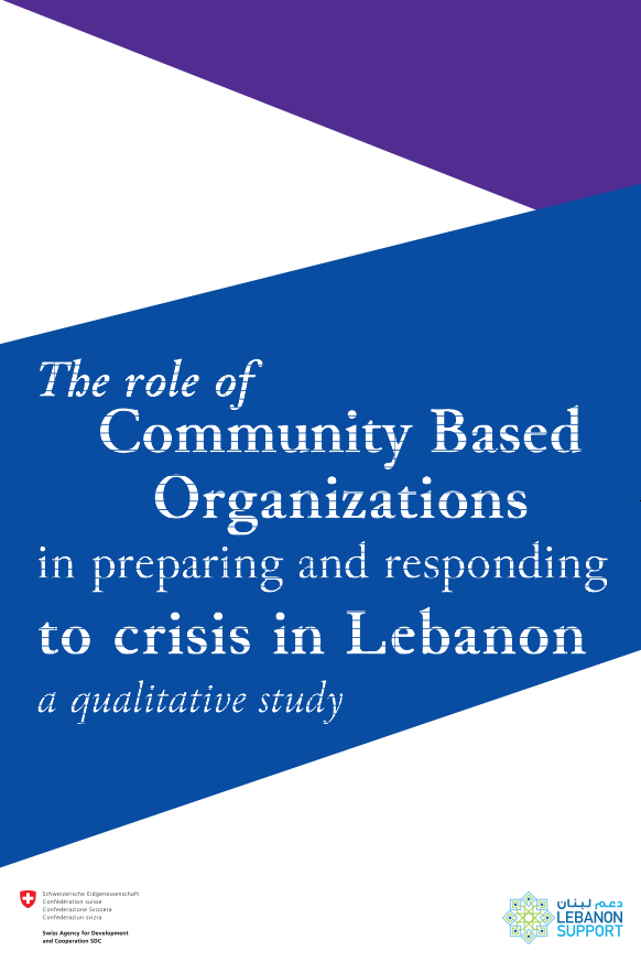 The role of Community Based Organizations in preparing and responding to crisis in Lebanon, a qualitative study